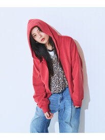 【SALE／30%OFF】ポケットカラーZIPフーディ JEANASIS ジーナシス トップス スウェット・トレーナー ブルー レッド【RBA_E】【送料無料】[Rakuten Fashion]