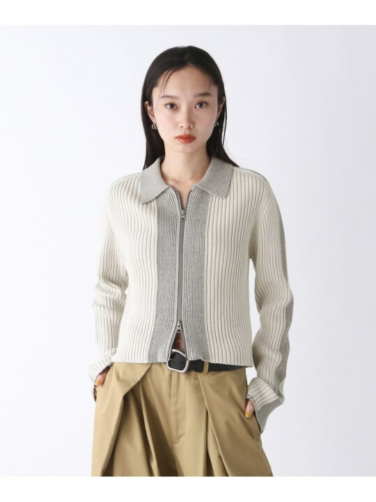 楽天市場】【SALE／60%OFF】バイカラーダブルZIPカーディガン JEANASIS 