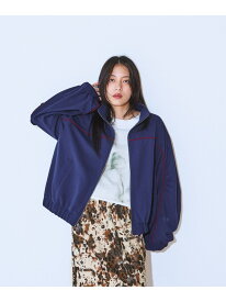 【SALE／60%OFF】ラインジャージブルゾン JEANASIS ジーナシス ジャケット・アウター ブルゾン・ジャンパー ホワイト ネイビー【RBA_E】【送料無料】[Rakuten Fashion]