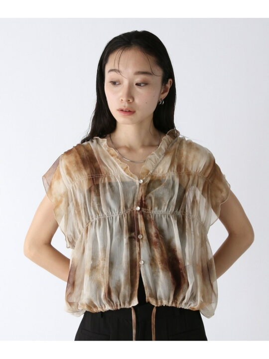 楽天市場】【SALE／50%OFF】シャーリングシアーVブラウス JEANASIS 