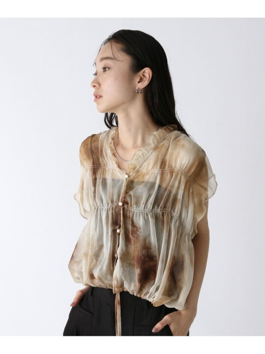 楽天市場】【SALE／53%OFF】シャーリングシアーVブラウス JEANASIS 