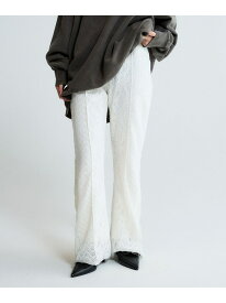 【SALE／50%OFF】パッチワークレースパンツ JEANASIS ジーナシス パンツ その他のパンツ ブラック ホワイト【RBA_E】【送料無料】[Rakuten Fashion]