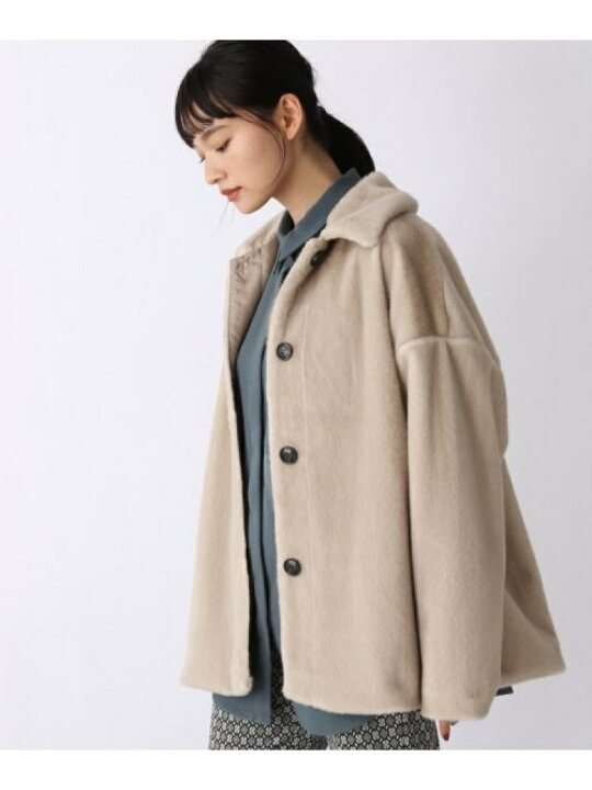 楽天市場】ファーハーフコート JEANASIS ジーナシス ジャケット 