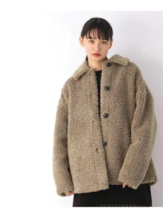 楽天市場】ファーハーフコート JEANASIS ジーナシス ジャケット 