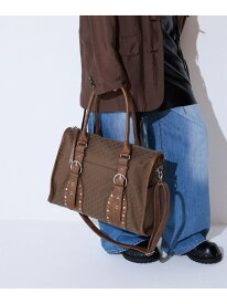 【SALE／66%OFF】アンティークスタッズトート JEANASIS ジーナシス バッグ トートバッグ ブラウン ブラック カーキグリーン【RBA_E】[Rakuten Fashion]