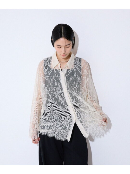 楽天市場】【SALE／50%OFF】スカラップレースシャツ JEANASIS 