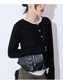 【SALE／64%OFF】スタッズジャガードモノグラムミニBAG JEANASIS ジーナシス バッグ ボディバッグ・ウエストポーチ カーキグリーン ブラック【RBA_E】[Rakuten Fashion]
