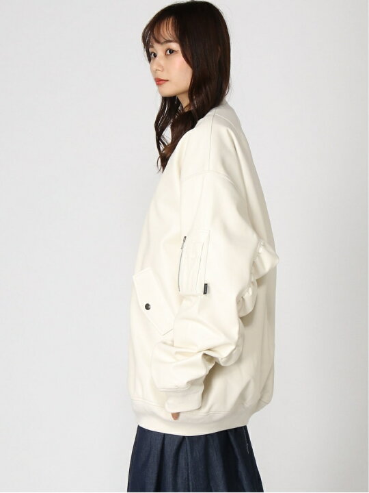楽天市場】【SALE／14%OFF】(W)VレザーBIG MA-1 JEANASIS ジーナシス 