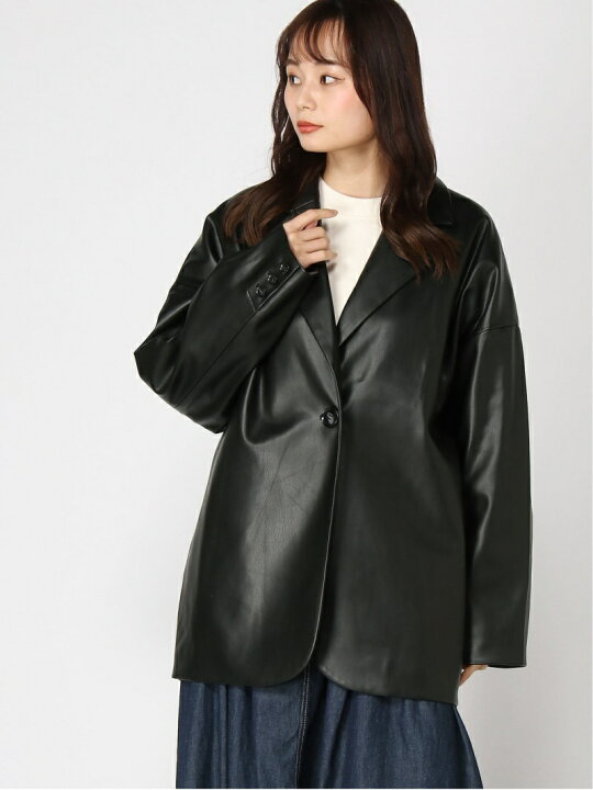 楽天市場】(W)VレザーコクーンJCT JEANASIS ジーナシス ジャケット 