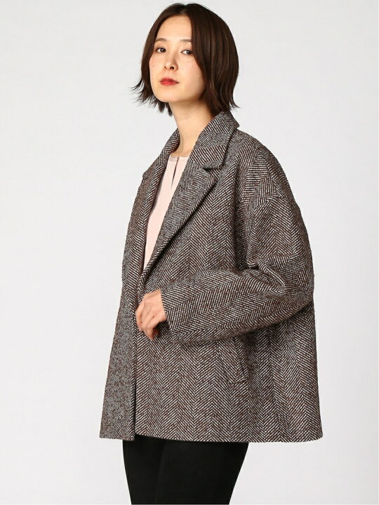 楽天市場】【SALE／62%OFF】ヘリンボンショートJKコート JEANASIS 