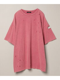 ブリーチクラッシュオーバーTEE JEANASIS ジーナシス トップス カットソー・Tシャツ ブラック ピンク ネイビー【先行予約】*【送料無料】[Rakuten Fashion]