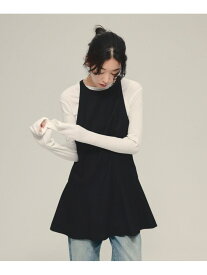 【SALE／50%OFF】Fit Flare Mini One-piece eL ジーナシス ワンピース・ドレス チュニック ブラック グレー【RBA_E】【送料無料】[Rakuten Fashion]