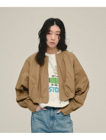 【SALE／47%OFF】Dolman Zip Blouson eL ジーナシス ジャケット・アウター ブルゾン・ジャンパー ブラック ベージュ【RBA_E】【送料無料】[Rakuten Fashion]