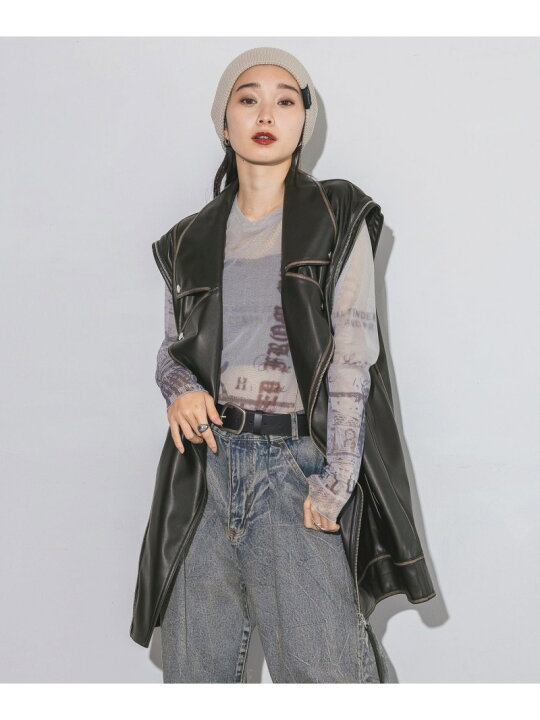 楽天市場】レザーライクカコウBIGライダース JEANASIS ジーナシス 