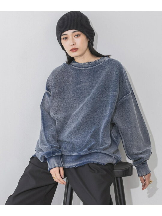 楽天市場】【SALE／40%OFF】ハンドブリーチクラッシュプルオーバー 