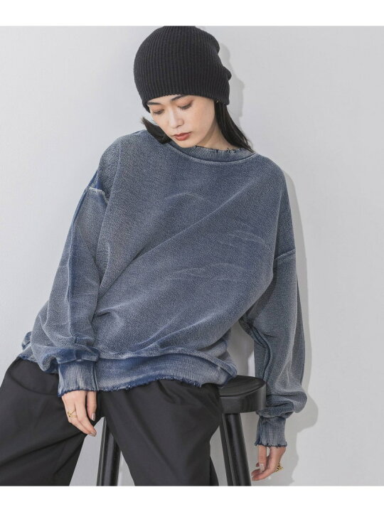 楽天市場】【SALE／40%OFF】ハンドブリーチクラッシュプルオーバー 