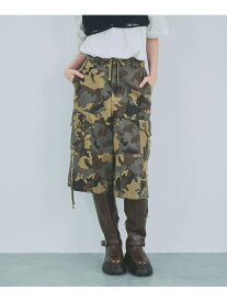 ミリタリーカーゴハーフパンツ JEANASIS ジーナシス パンツ その他のパンツ ブラック カーキグリーン ベージュ【送料無料】[Rakuten Fashion]