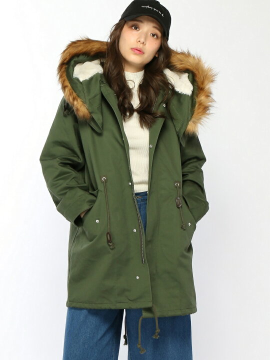 楽天市場】【SALE／44%OFF】2WAYファーモッズコート JEANASIS 