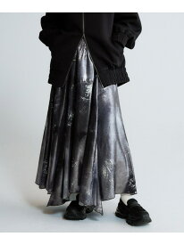 【SALE／66%OFF】選べる着丈/グロッシーイレヘムフレアスカート JEANASIS ジーナシス スカート ロング・マキシスカート ブラック シルバー ブルー ピンク【RBA_E】[Rakuten Fashion]