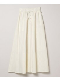 【SALE／55%OFF】ストライプフレアスカート JEANASIS ジーナシス スカート ロング・マキシスカート ブラック ピンク ホワイト【RBA_E】【送料無料】[Rakuten Fashion]