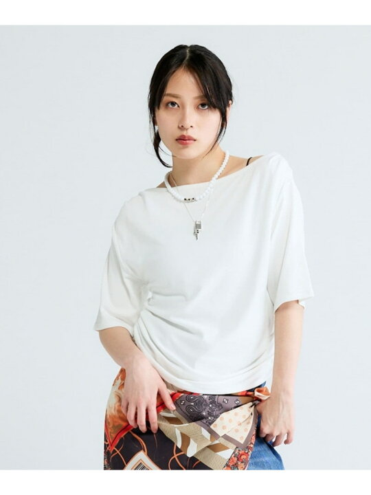 楽天市場】【SALE／30%OFF】アシメギャザーボートネック5S JEANASIS 