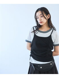 3カラーレイヤードキャミ2P JEANASIS ジーナシス トップス カットソー・Tシャツ ホワイト ピンク ブラック【送料無料】[Rakuten Fashion]