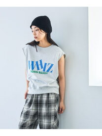 レトロカラーロゴプリントNS JEANASIS ジーナシス トップス カットソー・Tシャツ ブラック グレー レッド【送料無料】[Rakuten Fashion]