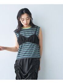 【SALE／30%OFF】リンガーマルチボーダーNS JEANASIS ジーナシス トップス カットソー・Tシャツ レッド ホワイト グリーン【RBA_E】[Rakuten Fashion]