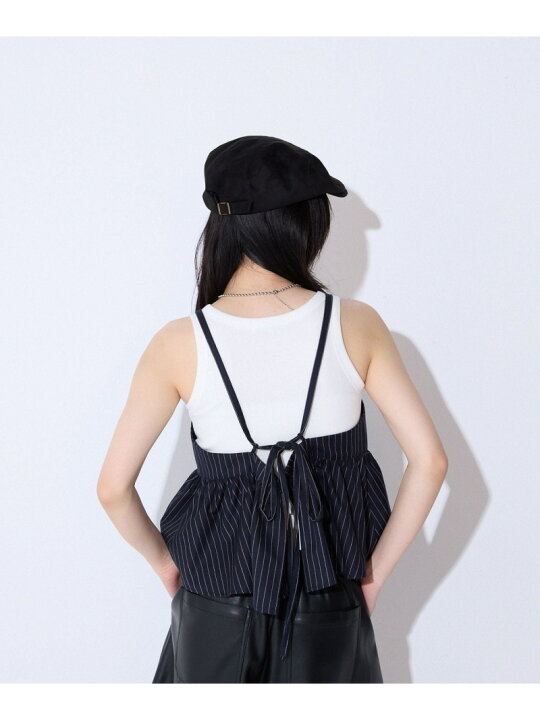楽天市場】【SALE／50%OFF】SET UP対応/バックリボンギャザーキャミ 