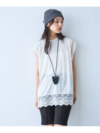 【SALE／34%OFF】レースドッキングNS JEANASIS ジーナシス トップス カットソー・Tシャツ ブラック ホワイト【RBA_E】[Rakuten Fashion]