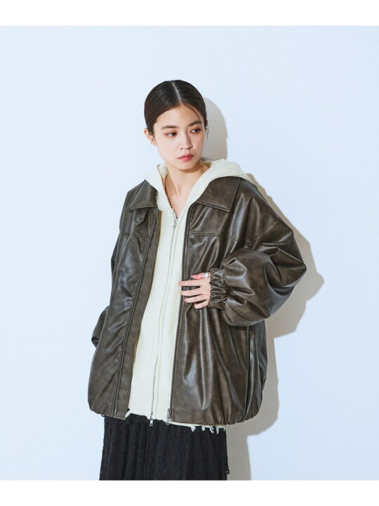 楽天市場】ヴィンテージレザーパファーブルゾン JEANASIS ジーナシス 