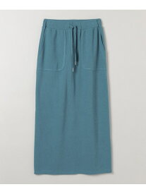 【SALE／30%OFF】ワッフルステッチナロースカート JEANASIS ジーナシス スカート ロング・マキシスカート ブラック ブルー グレー【RBA_E】【送料無料】[Rakuten Fashion]