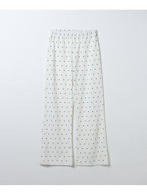 【SALE／50%OFF】ワッフルフレアパンツ JEANASIS ジーナシス パンツ その他のパンツ ブラック ホワイト レッド【RBA_E】[Rakuten Fashion]