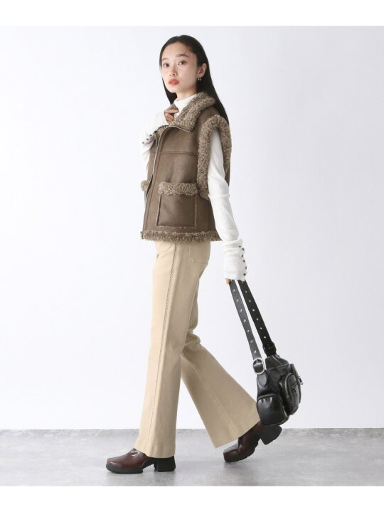 楽天市場】【SALE／20%OFF】リバーシブルムートンベスト JEANASIS  