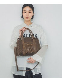 アンティークフェイクレザーボストン JEANASIS ジーナシス バッグ ショルダーバッグ ピンク ブラック グリーン ブルー カーキグリーン ベージュ ブラウン【先行予約】*【送料無料】[Rakuten Fashion]