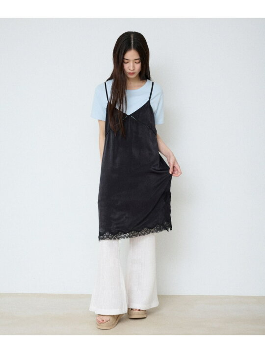 楽天市場】【SALE／67%OFF】レーストリムサテンキャミチュニック 