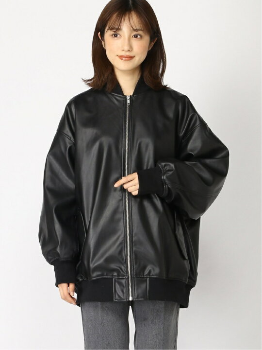 楽天市場】【SALE／33%OFF】レザーMA1 JEANASIS ジーナシス ジャケット 