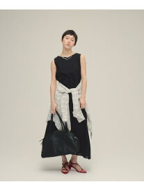 【SALE／40%OFF】Cotton Boil Sleeveless One-piece eL ジーナシス ワンピース・ドレス ワンピース ブラック ワインレッド【RBA_E】【送料無料】[Rakuten Fashion]