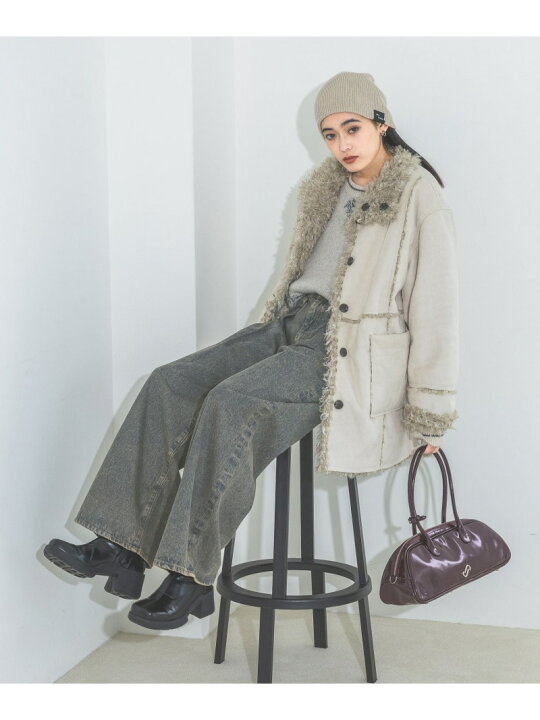 楽天市場】【SALE／20%OFF】リバーシブルムートンファーブルゾン 