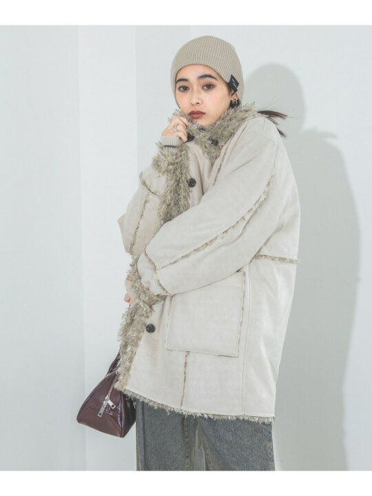 楽天市場】【SALE／20%OFF】リバーシブルムートンファーブルゾン 