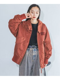 リバーシブルフライトジャケット JEANASIS ジーナシス ジャケット・アウター ミリタリージャケット ブラック ブルー ホワイト ベージュ【送料無料】[Rakuten Fashion]