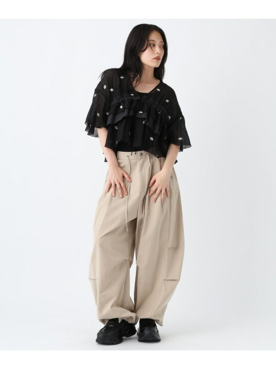楽天市場】シャーリングVブラウスSS JEANASIS ジーナシス トップス 