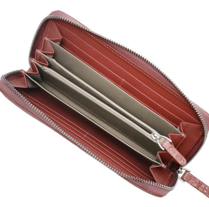 楽天市場】クロコダイル財布 ピンク レディース 本革 クロコ  