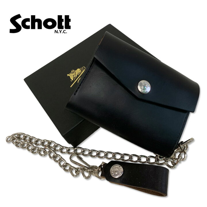 楽天市場】Schott ショット レザーウォレット ショートウォレット 二 