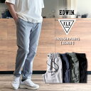 【即日/裾上げ無料】メンズ EDWIN エドウィン F.L.E トラウザー パンツ 春夏 新作 ES797 後継「2色」「S/M/L/LL/XL」「グレー/ブラック」清涼パンツ アンクル ジョガー 9分丈 くるぶし スリム テーパード パンツ【FLE/ES903】