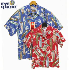Reynspooner レインスプーナー 子供アロハシャツ キッズアロハ 40r2201333 Vintage Longboards Kid’s Button Front shirt フルオープンシャツ Made In USA Hawaii