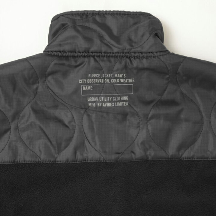 楽天市場】AVIREX アヴィレックス QUILT COMBI FLEECE JACKET キルト 