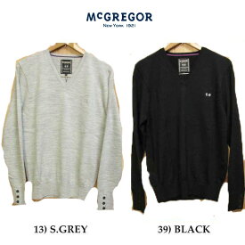 McGREGOR マグレガ- MM87-0671 ドラゴン刺繍入 V ネックセーターマグレガー V ネックセーター ホールガーメント