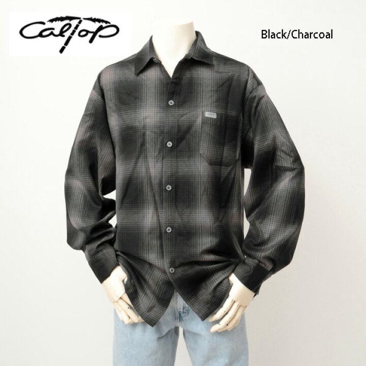 楽天市場】CALTOP キャルトップ L/S OMBRE CHECK SHIRTS 長袖オンブレ 