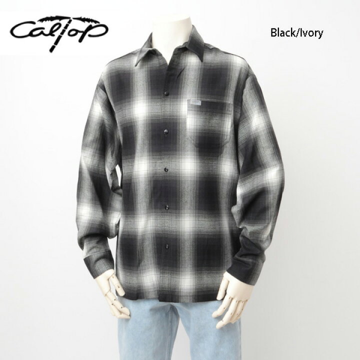 楽天市場】CALTOP キャルトップ L/S OMBRE CHECK SHIRTS 長袖オンブレ 